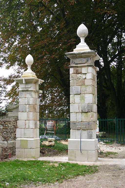 restauration de pilier de portail sur mesure en normandie