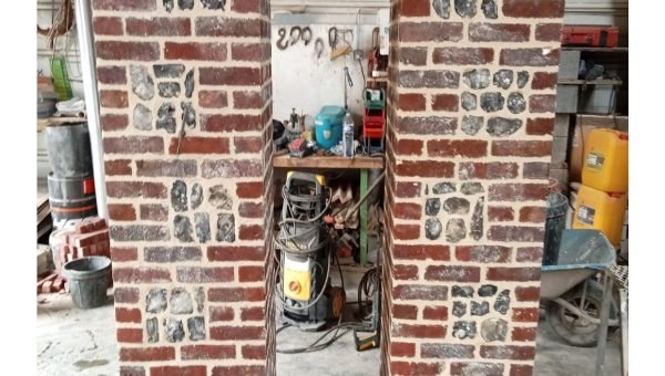 Piliers de portail sur mesure fabriqués en atelier