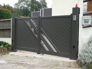 Portail aluminium sur mesure à Deauville