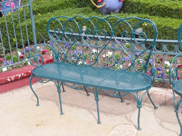 Banc fer jardin sur mesure