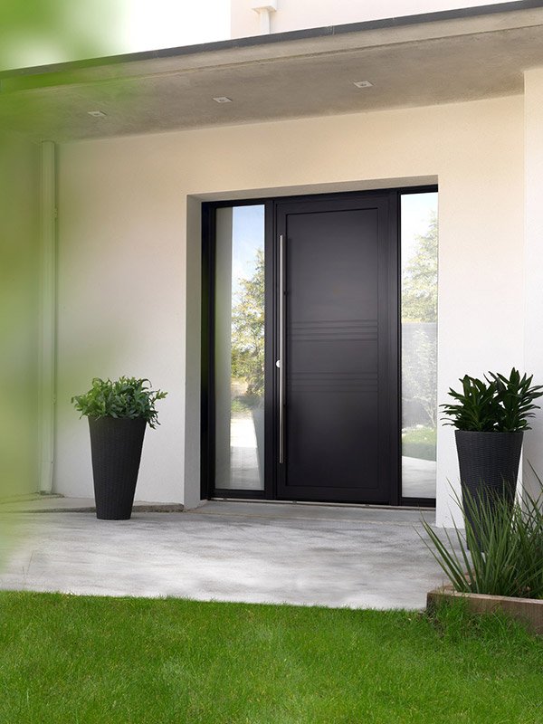 Porte mixte sur mesure posée à Deauville