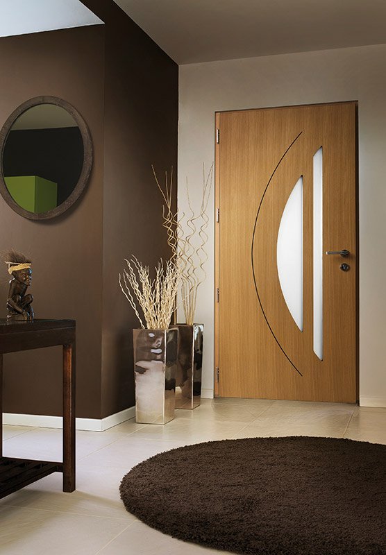Porte sur mesure design posée en Normandie