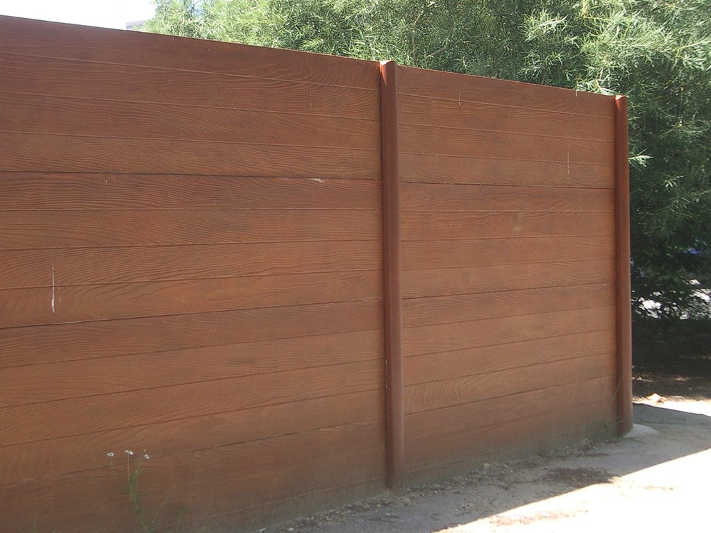 clôture avec panneaux design sur mesure