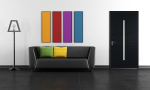 porte d'entrée en aluminium sur mesure