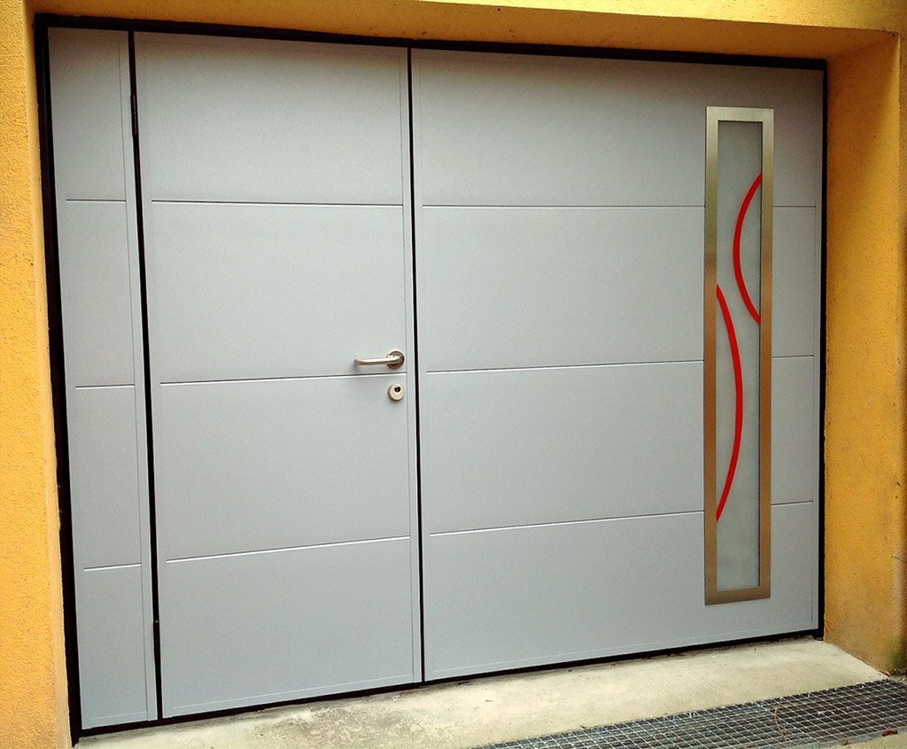 exemple porte de garage sur mesure design