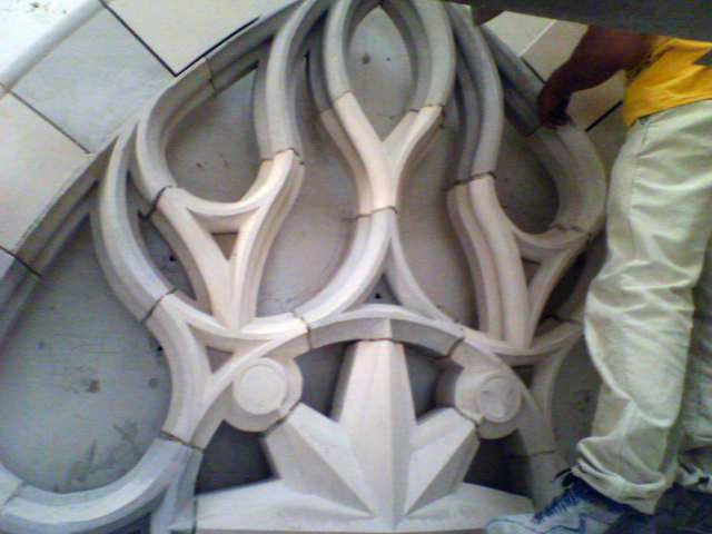 taille de pierre renovation rosace
