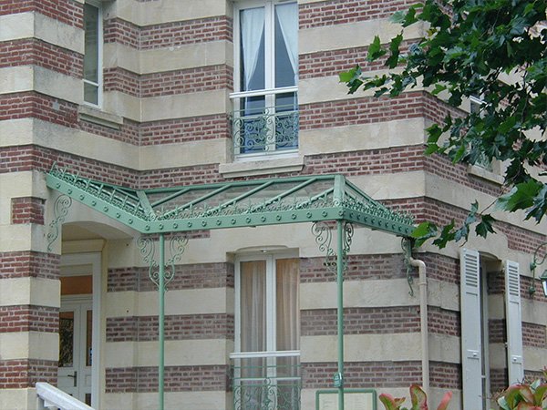 Verrière extérieure maison normande