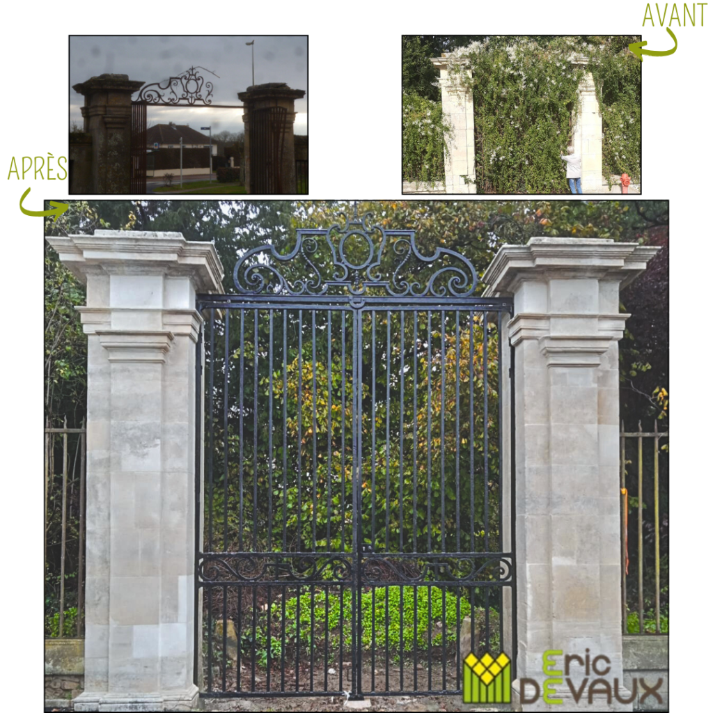 restauration portail en ferronnerie