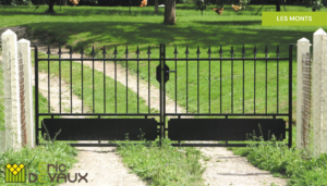 portail en fer forgé pour entrée de jardin