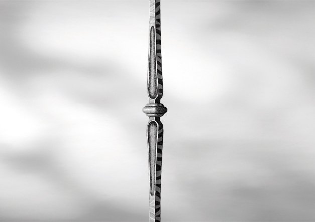 exemple d'élément pour la personnalisation de portail en fer forgé