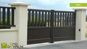 portail en alu sur mesure pour entrée de maison