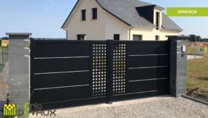 portail aluminium sur mesure pour maison neuve