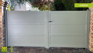 portail contemporain à battants sur mesure