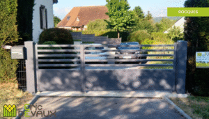 portail style contemporain sur mesure