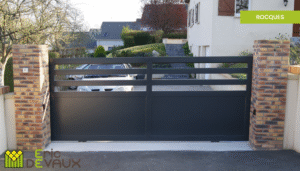 portail acier contemporain sur mesure