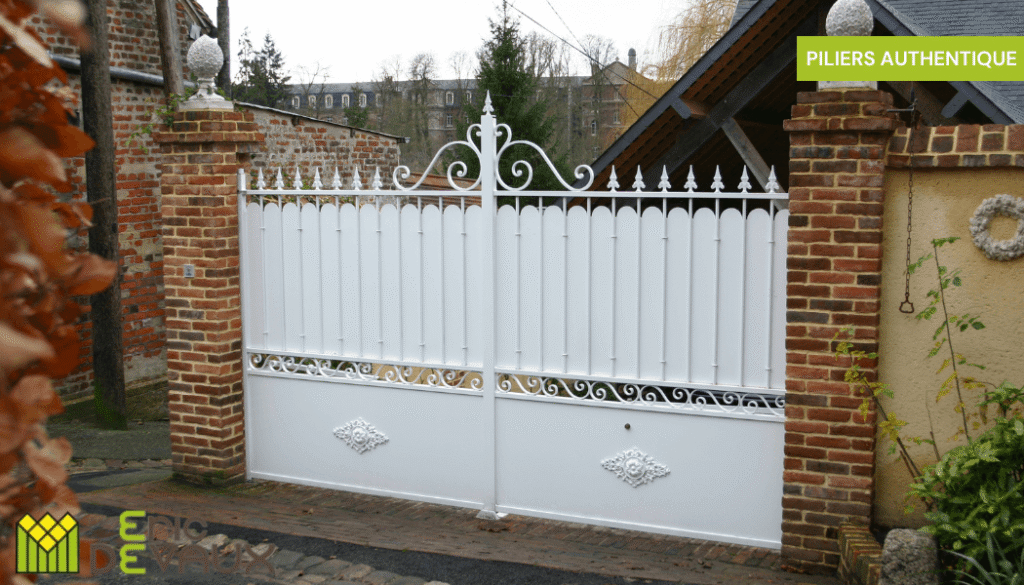 piliers de portail sur mesure en pierre