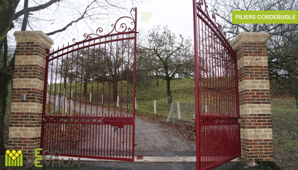 exemple de piliers pour portail en ferronnerie