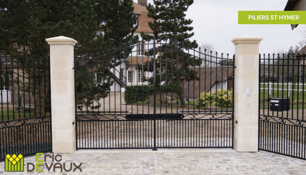 piliers de portail en pierre sur mesure