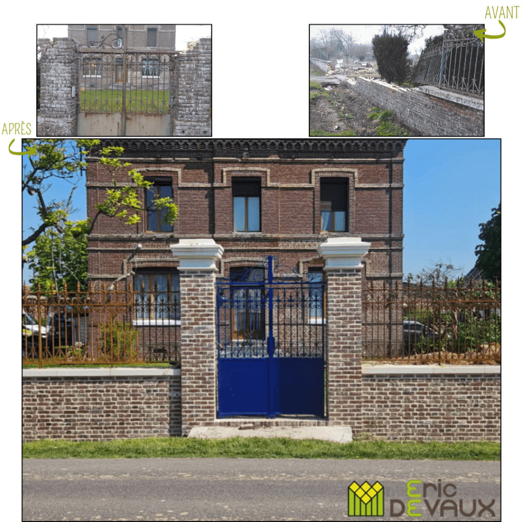 restauration d'un portail pour une maison en Normandie