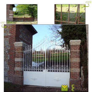 restauration sur mesure de portail en ferronnerie