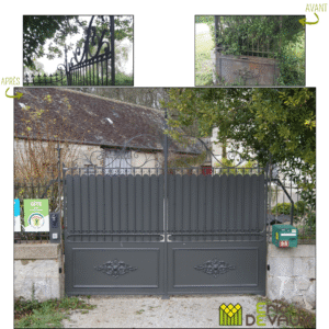 restauration de portail en ferronnerie en Normandie