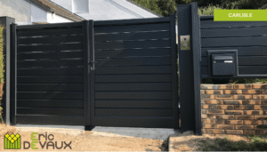 portail en alu portes battantes
