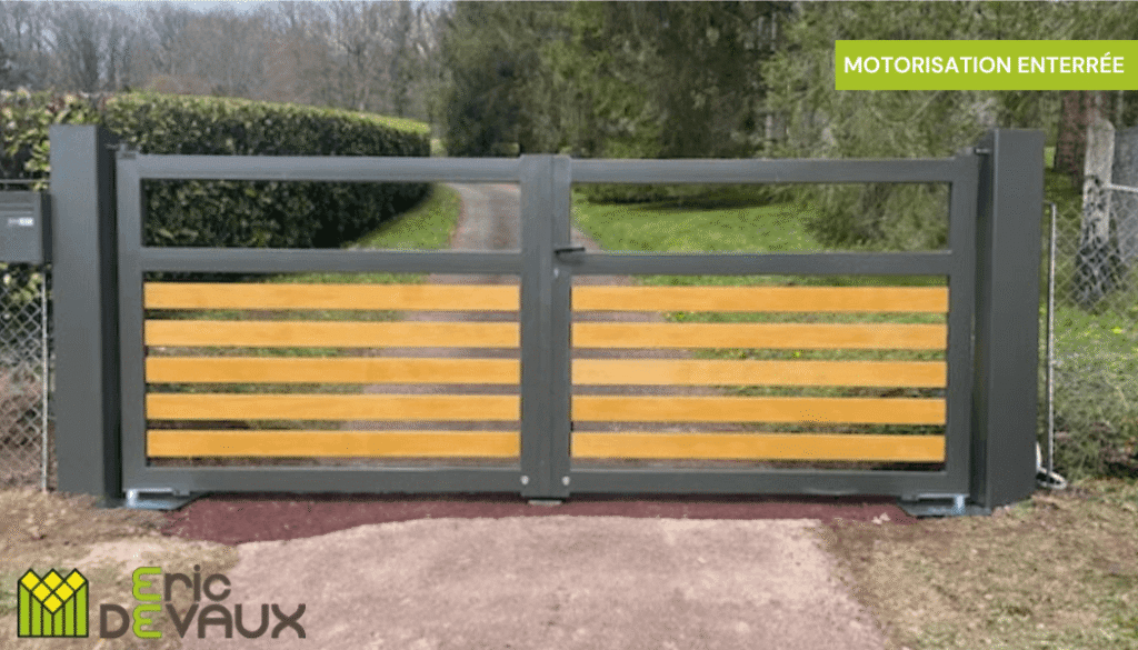 motorisation de portail avec système enterré