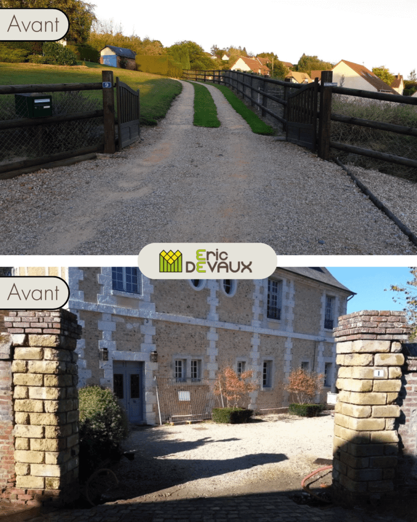 pose d'un nouveau portail extérieur