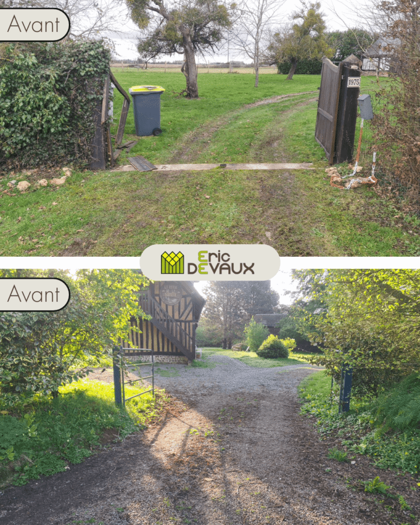 vieux portail à remplacer