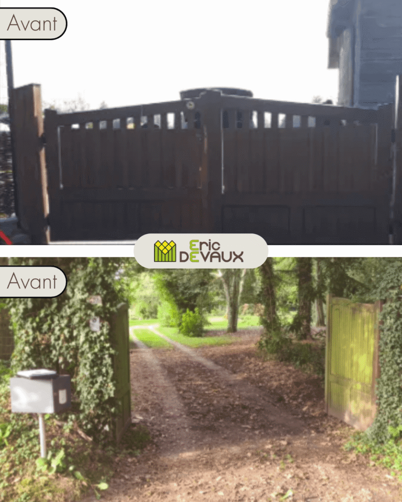 avant le remplacement d'un portail