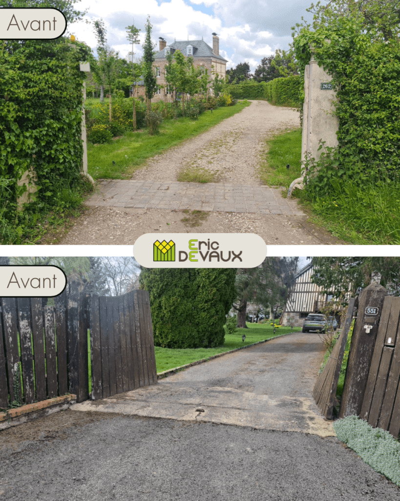 avant pose de portail neuf