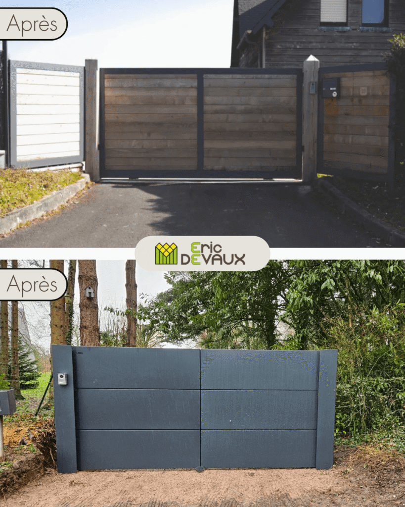 exemples pose de portail sur mesure