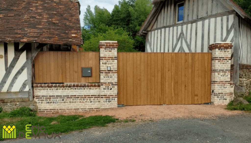 muret en briques sur mesure pour une maison normande