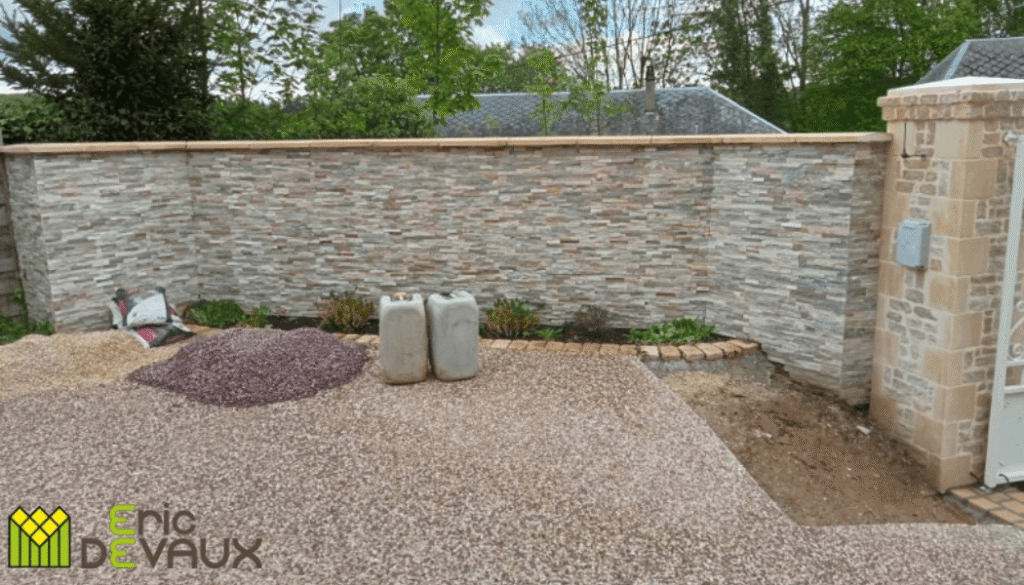 maçonnerie mur avec pierre sur mesure